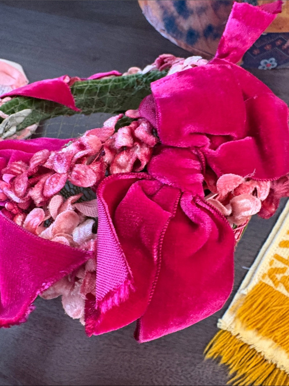 Bundle of Two Vintage Pink Calot Hats - Picture 9 of 15